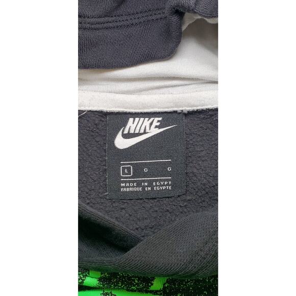 Nike Hoodie Youth Sz L Worldwide Graphic Spellout Colorblock Sweatshirt C27-53 - Picture 5 of 10